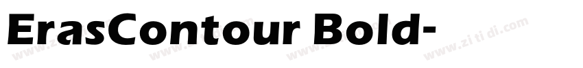 ErasContour Bold字体转换